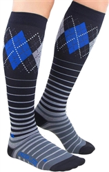 Zensah Argyle Compression Socks - Black-Grey-Light Pink: #1 Fast
